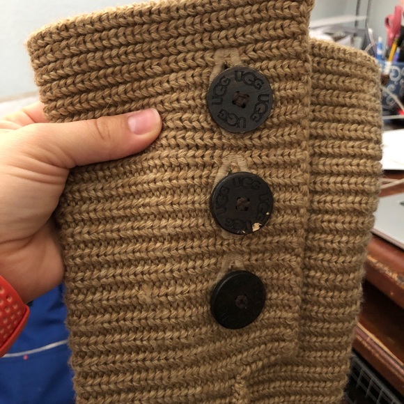 Classic Kitted Ugg Boots - Tan - Picture 5 of 8